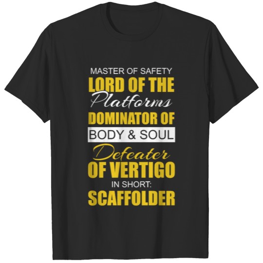 Discover scaffolder scaffolding construction house craftsma T-shirt