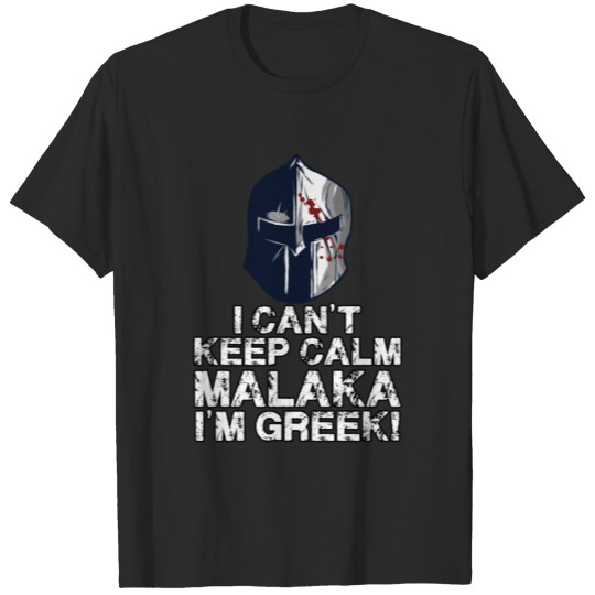 Greek Sparta Helmet Greece Malaka Hellas T-shirt