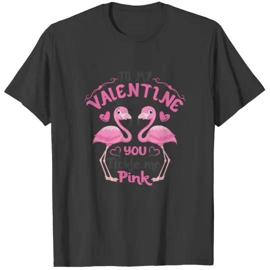 Pink Flamingos Valentine T-shirt