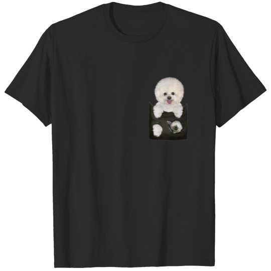 Discover Bichon Frise in Pocket Puppy Dog T-Shirt Gifts T-shirt