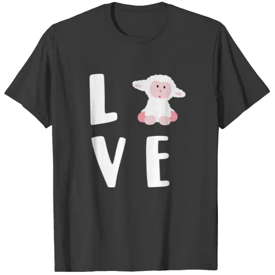 Sheep Love Lamb Farmer Kids Sheep Lover T-shirt