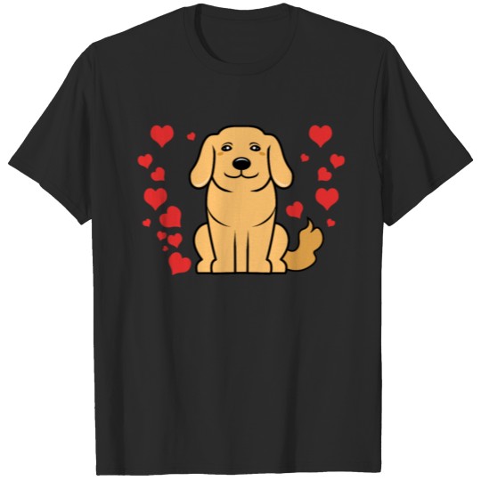 Discover Golden Retriever Valentine Golden Retriever lover T-shirt