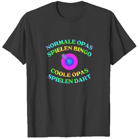 Darts Dart Bullseye Grandpa Dad Gift Dad T-shirt