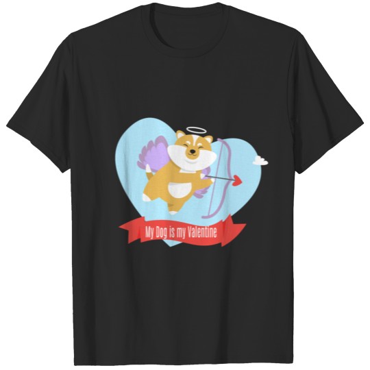 Discover My Dog is my Valentine T-shirt