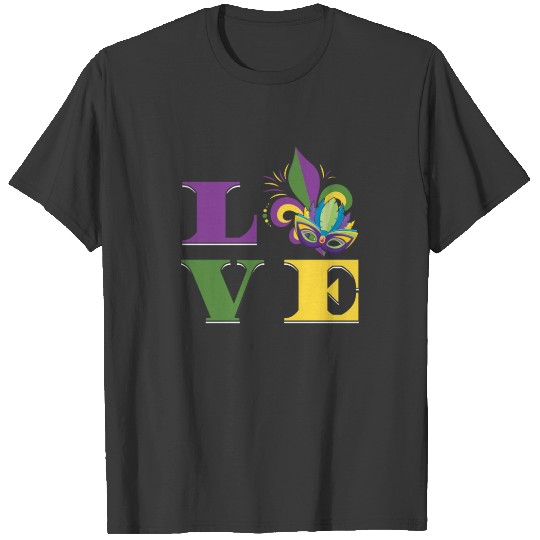 Discover Mardi Gras Love Gras Street Party Carnival Gift T-shirt