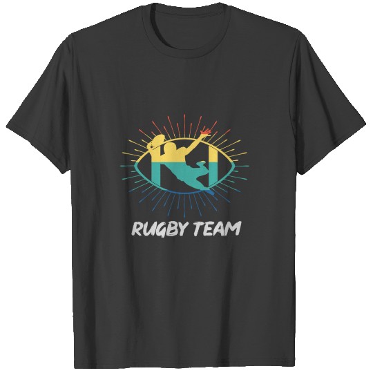 Rugby Union Team Retro Sport Gift T-shirt
