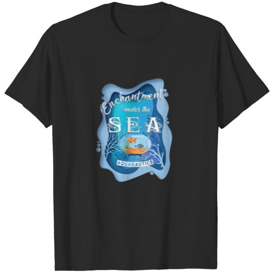 Discover Aquarium fish tank aquatics fishes sea gift T-shirt