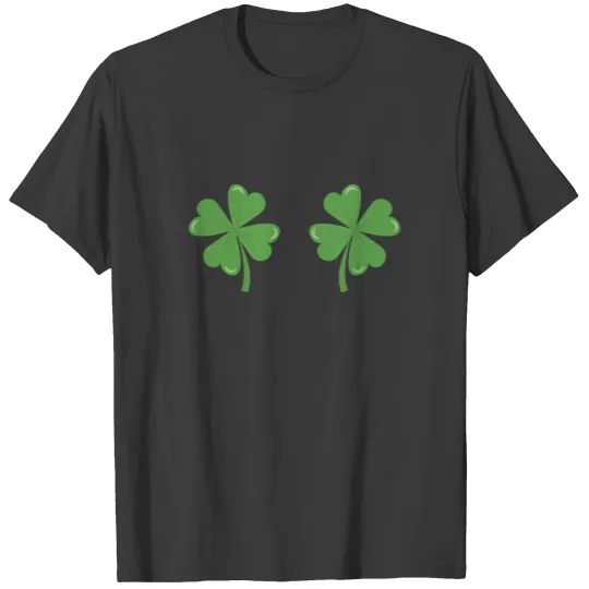 Shamrock Bikini Bra | St Patricks Day Women Clover T-shirt