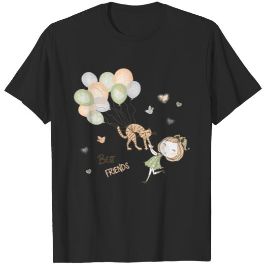 Discover Cat Ballon Gift Idea T-shirt