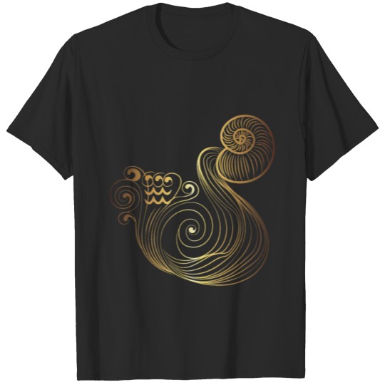 Aquarius Golden T-shirt