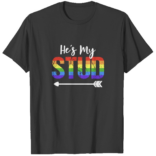 Unique LGBT Quote Stud Matching Gay Couple Gifts T-shirt