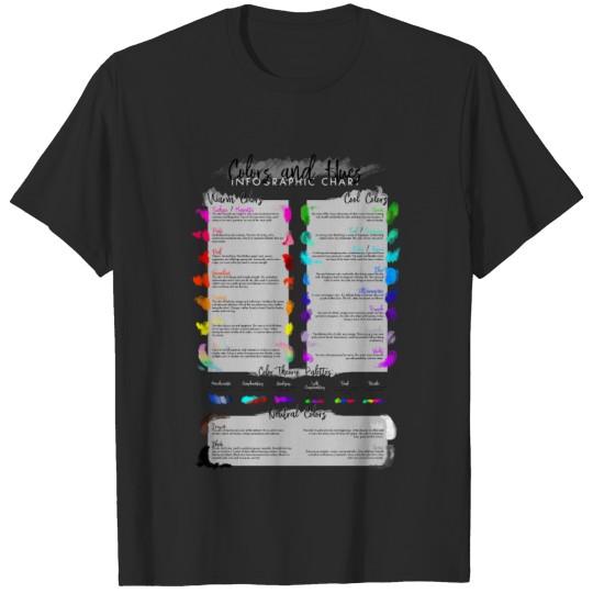 Discover Color and Hues Chart T-shirt