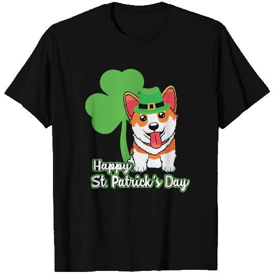 Corgi Happy St Patricks Day T-shirt