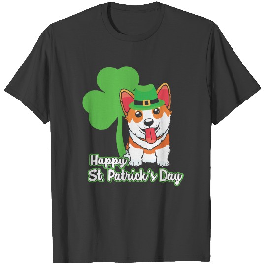 Corgi Happy St Patricks Day T-shirt