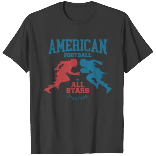 all stars american football T-shirt