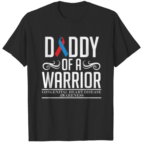 Discover Daddy Of A Heart Warrior Congenital Heart Disease T-shirt