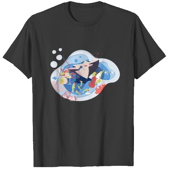 Under The Sea Marine Animals Music Song T-shirt