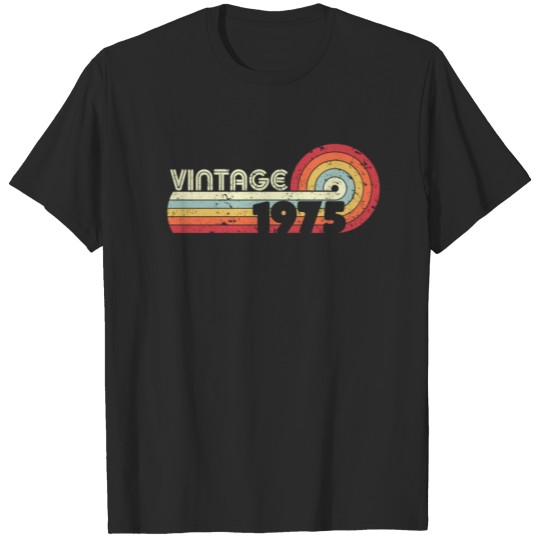 Discover 1975 Vintage Print, Birthday Gift Tee. Retro T-shirt