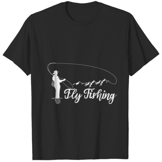 Discover Fly Fishing Trout Outdoor Mountain Lover Bass T-shirt