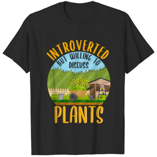 Discover Introverted But Willing To Discuss Succulent Owner T-shirt