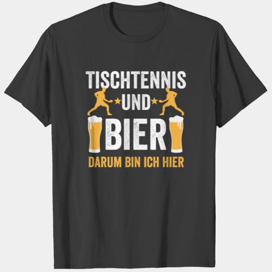 Table tennis beer T-shirt