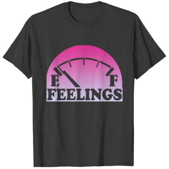 pink multi Feelings on Empty T-shirt