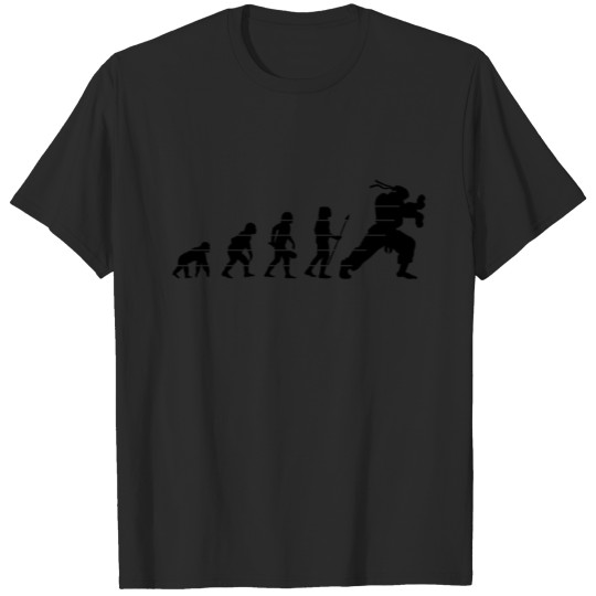 Discover human evolution of hadouken T-shirt