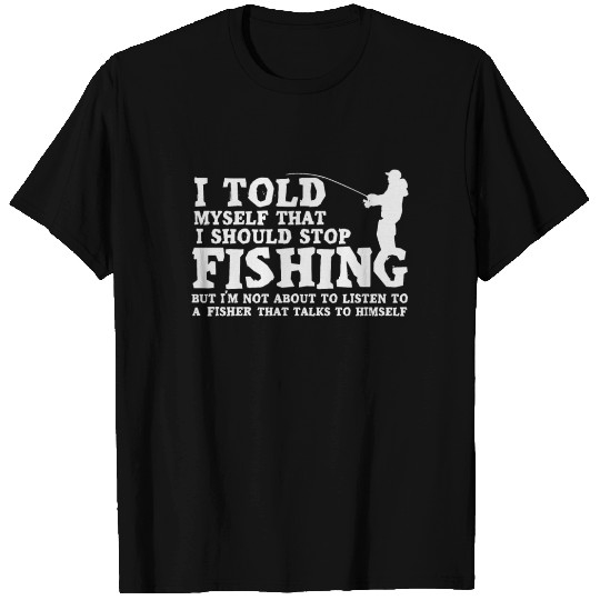 Never Stop Fishing Design T-shirt