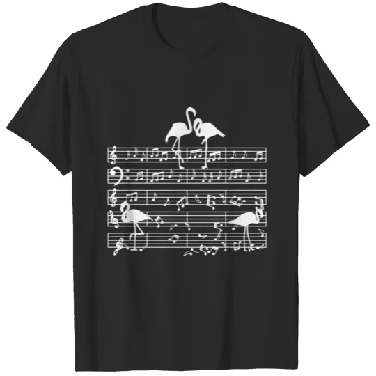 music teacher note musician Flamingo T-shirt