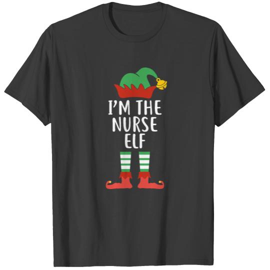 I'm The Nurse Elf Matching Family Group Christmas T-shirt