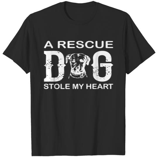 Discover A rescue dog stole my heart quote T-shirt
