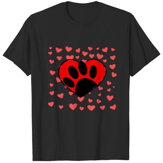 Discover Dog Lover Hearts All Over T-shirt