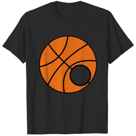 Basketball with circle for monogram T-shirt