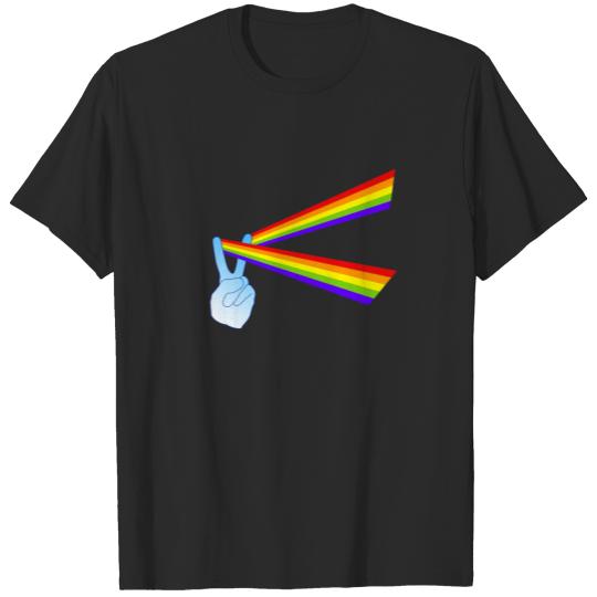 Discover Rainbow Peace Rays T-shirt