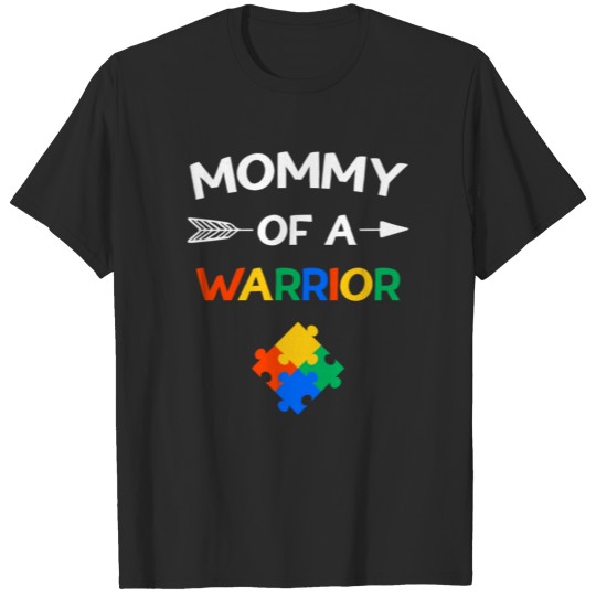 Discover Mommy of a Warrior Autism Awareness Gift T-shirt
