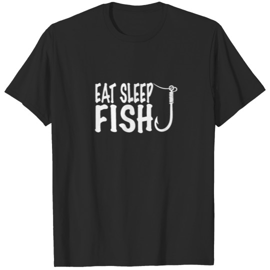 Discover Hook Eat sleep Fish Fisch Angeln T-shirt