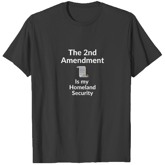 Constitution 2nd Amendment is my Homeland Security T-shirt