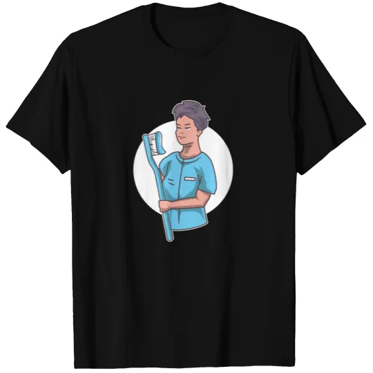 Dentist Boy Toothbrush Toothpaste Teeth Lover T-shirt