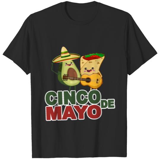Discover Cinco De Mayo Avocado Burrito Puebla T-shirt