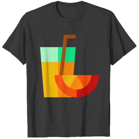 orange juice illustration T-shirt