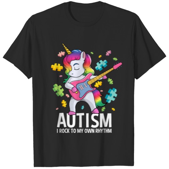 Discover Autism Unicorn Puzzles Autism Awareness T-shirt