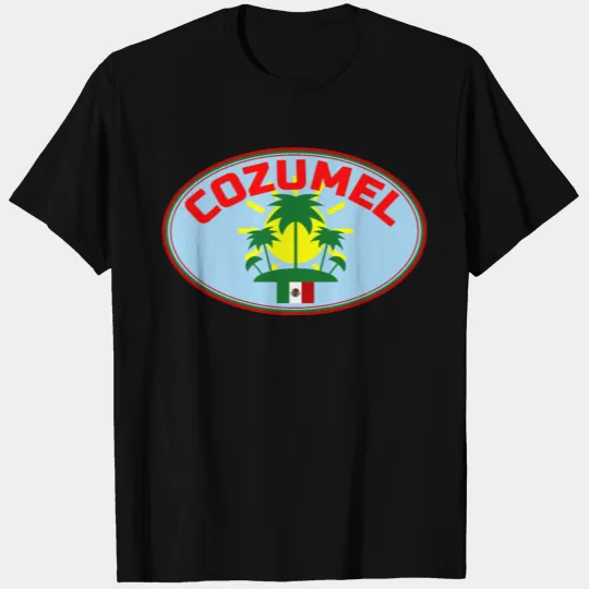 Cozumel Mexico Palm Tree Sunshine T-shirt