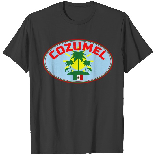 Cozumel Mexico Palm Tree Sunshine T-shirt