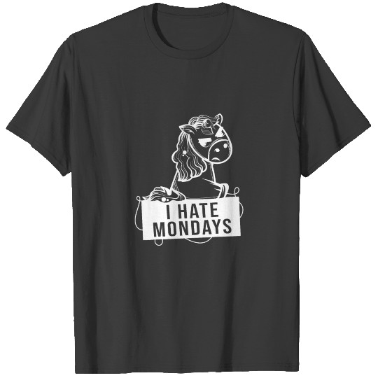 I Hate Mondays Unicorn Unicorn Unicorns Rainbow Ma T-shirt