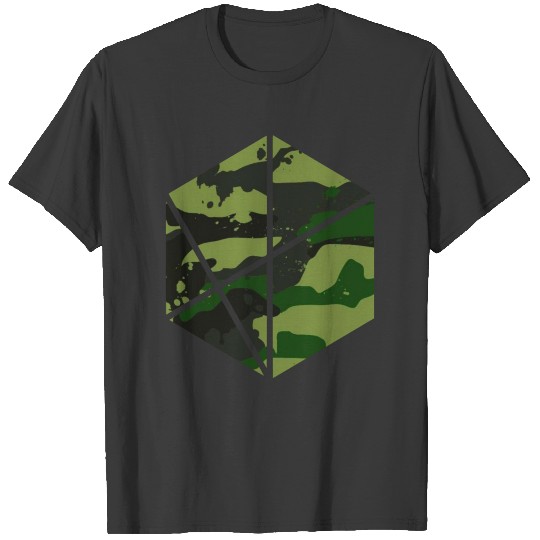 Trend honeycomb camouflage T-shirt