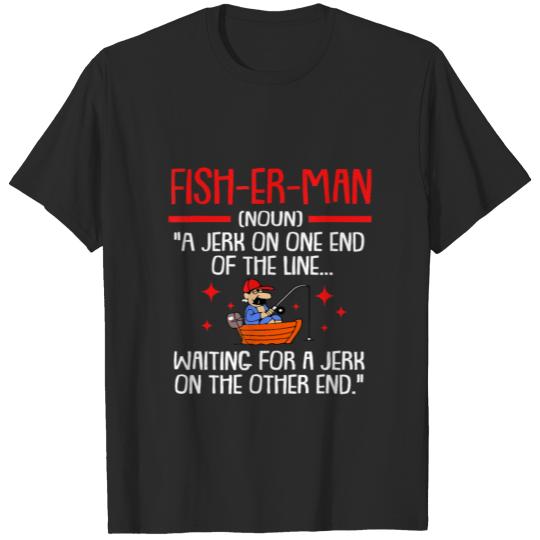 Fishing Noun Definition Fisherman Funny Fisher Vin T-shirt