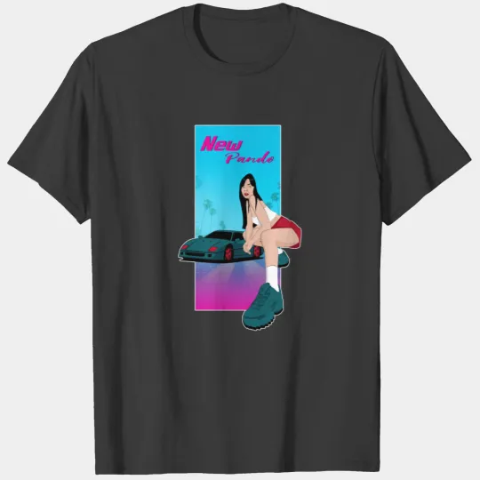 Girl Miami Vice 80s T-shirt
