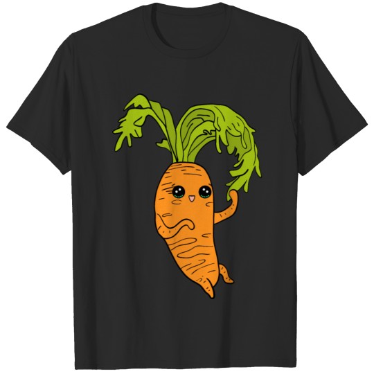 Discover Cute Kawai chibi funny little carrot cartoon. T-shirt