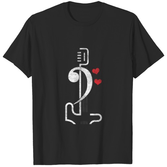 Discover Guitar Musical Heart Music Instrument Lover Gifts T-shirt