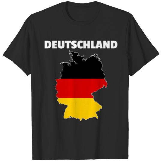 Discover Germany flag map2 T-shirt